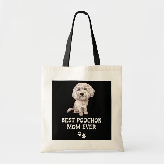 Best Poochon Mam ooit voor Bichon Cross Poodle Tote Bag (Voorkant)
