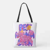 Best Poodle Mom ever Tote Bag (Achterkant)