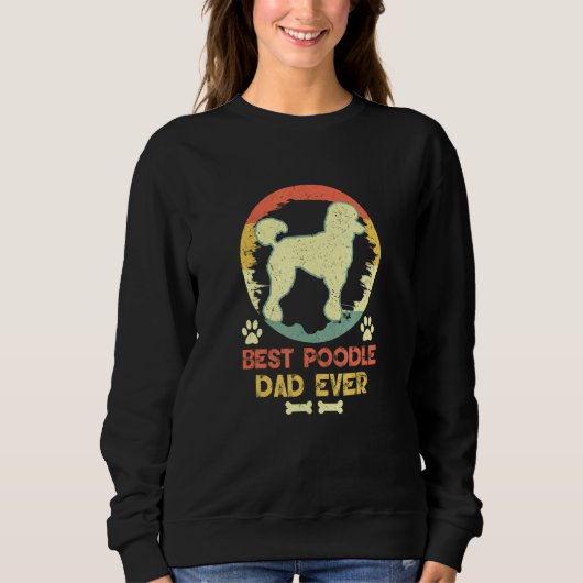 Best Poodle Papa ooit Poodle Trui (Voorkant)