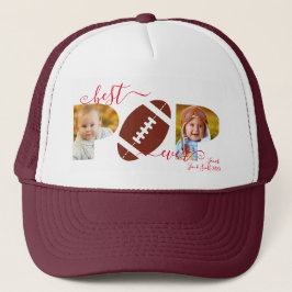 Best POP Ever Photo Collage Football Trucker Pet