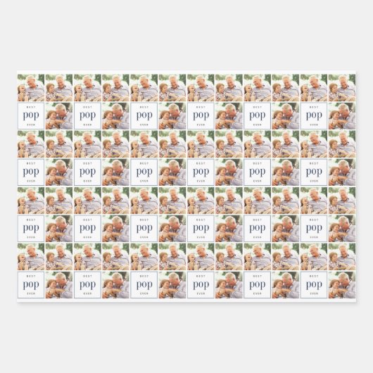 Best Pop Ever Vaderdag Coordinating Inpakpapier Vel (Voorkant)