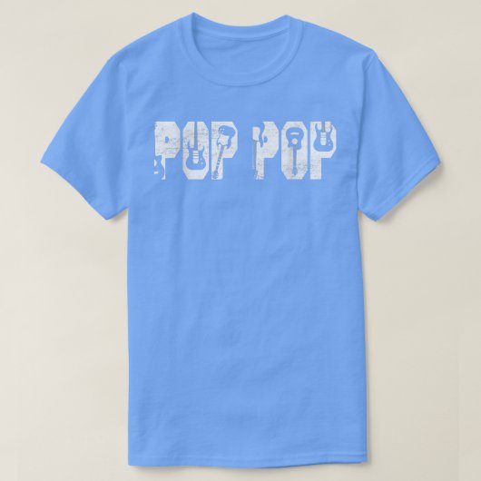 Best Pop Pop ooit Guitar Lover Guitaris T-shirt (Design voorkant)