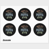 Best Poppa Ronde Sticker (Vel)