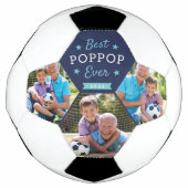 Best Poppop Ever | Aangepaste foto op opa Voetbal (Voorkant)