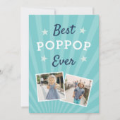 Best Poppop Ever | Foto Vaderdag Kaart (Voorkant)