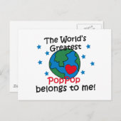 Best PopPop hoort bij mij Briefkaart (Voorkant / Achterkant)