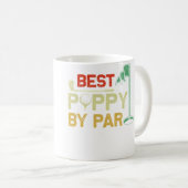 Best Poppy By Par Fathers Day Golf Father'S Day Go Koffiemok (Voorkant rechts)