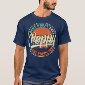 Best Poppy Ever  Retro Funny Gifts Dad T-shirt (Voorkant)