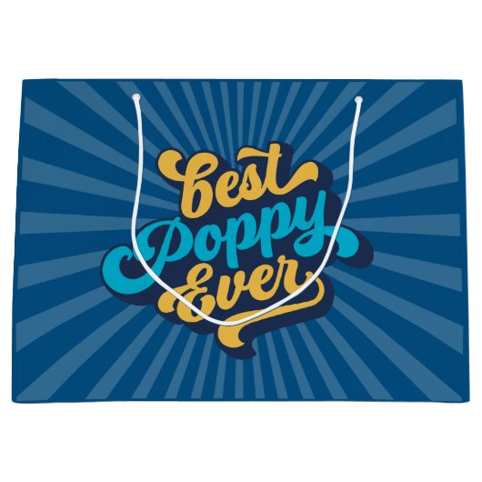 Best Poppy Ever Vaderdag Groot Cadeauzakje (Voorkant)