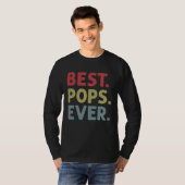 Best Pops Ever Christmas for Grandpa from Grandkid T-shirt (Voorkant volledig)