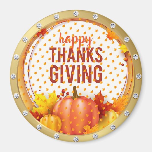 Best Popular Happy Thanksgiving Gift Magneet (Voorkant)