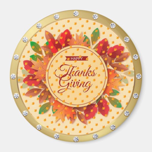 Best Popular Happy Thanksgiving Gift magnet (Voorkant)