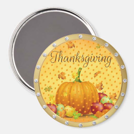 Best Popular Happy Thanksgiving Gift magnet (Voorkant / Achterkant)