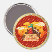 Best Popular Happy Thanksgiving Gift magnet (Voorkant / Achterkant)