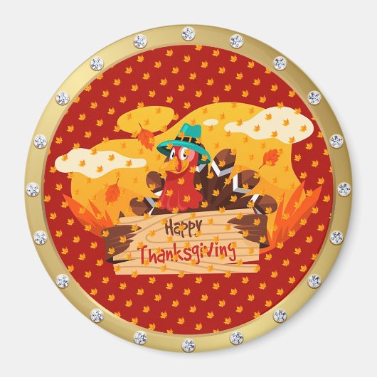 Best Popular Happy Thanksgiving Gift magnet (Voorkant)