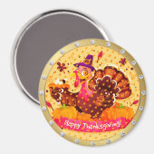 Best Popular Happy Thanksgiving Gift magnet (Voorkant / Achterkant)