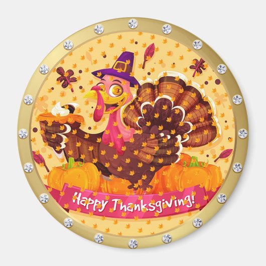 Best Popular Happy Thanksgiving Gift magnet (Voorkant)
