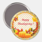 Best Popular Happy Thanksgiving Gift magnet (Voorkant / Achterkant)