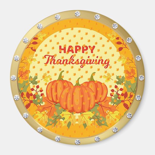 Best Popular Happy Thanksgiving Gift magnet (Voorkant)