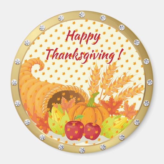 Best Popular Happy Thanksgiving Gift magnet (Voorkant)