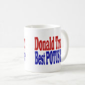 Best POTUS Ever Donald Trump red blue Koffiemok (Voorkant rechts)