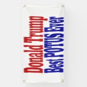 Best POTUS Ever Donald Trump red blue Spandoek (Verticaal)