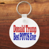 Best POTUS Ever Donald Trump Sleutelhanger (Voorkant)