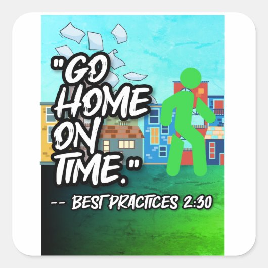 Best practices-Stickers Vierkante Sticker (Voorkant)