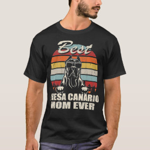Best Presa Canario mama ooit Retro Dog mama T-shirt