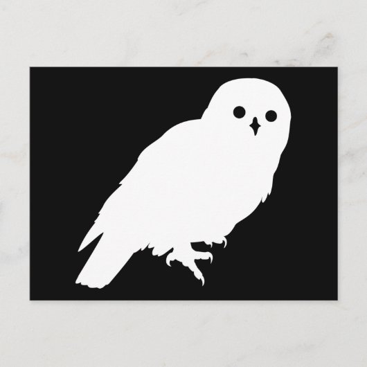 Best Price White Barn Owl Graphic Briefkaart (Voorkant)
