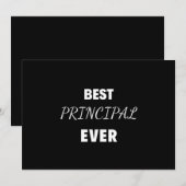 Best Principal Ever Feestdagenkaart (Voorkant / Achterkant)
