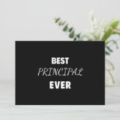 Best Principal Ever Feestdagenkaart (Staand voorkant)