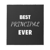 Best Principal Ever Notitieblok (Voorkant)