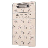 Best Principal Ever Personalized Boho Rainbow Klembord (Links)