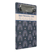 Best Principal Ever Personalized Boho Rainbow Mini Klembord (Schuin)