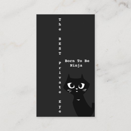 Best Private Eye Ninja Visitekaartje (Voorkant)