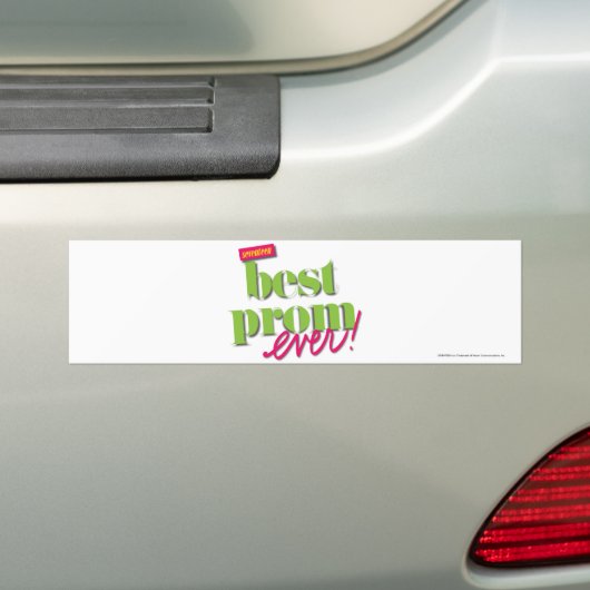 Best Prom Ever - Green Bumpersticker (Op auto)