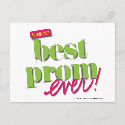 Best Prom Ever - Groen Briefkaart (Voorkant)