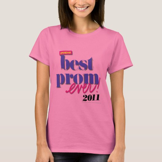 Best Prom Ever - Paars T-shirt (Voorkant)