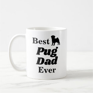 Best Pug Dad over Coffee Mok