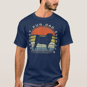 Best Pug Dad over Hondenliefhebber Gifts Pug Pet O T-shirt