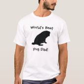 Best Pug Dad T-Shirt (Voorkant)