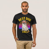 Best Pug Ever Retro T-shirt (Voorkant volledig)