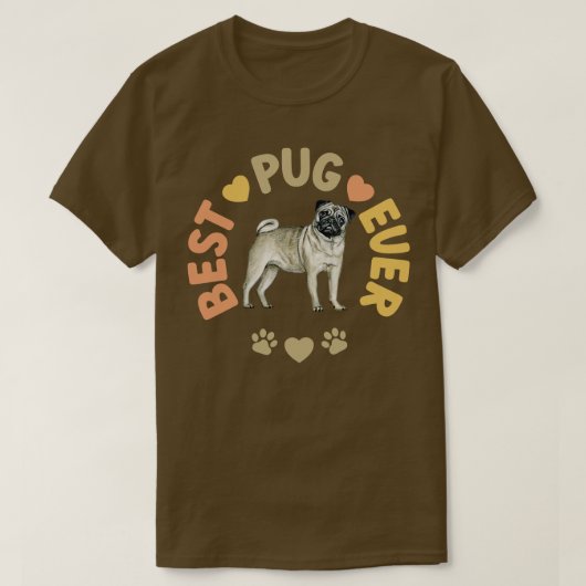 Best Pug Ever T-shirt (Design voorkant)