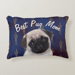 Best Pug Mam Accent Pillow Kussen