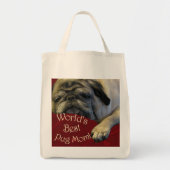 Best Pug Mam ter wereld Tote Bag (Voorkant)