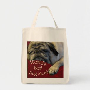 Best Pug Mam ter wereld Tote Bag