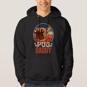 Best Pug Pap Ever houdt van Doggies Retro  Cute Hoodie