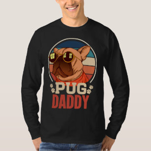 Best Pug Pap Ever houdt van Doggies Retro  Cute T-shirt