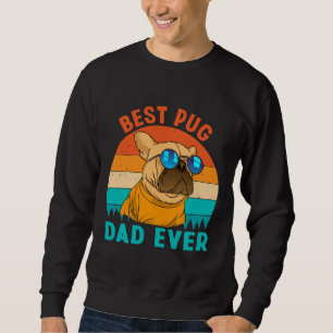 Best Pug Pap Ever houdt van Doggies Retro  Cute Trui